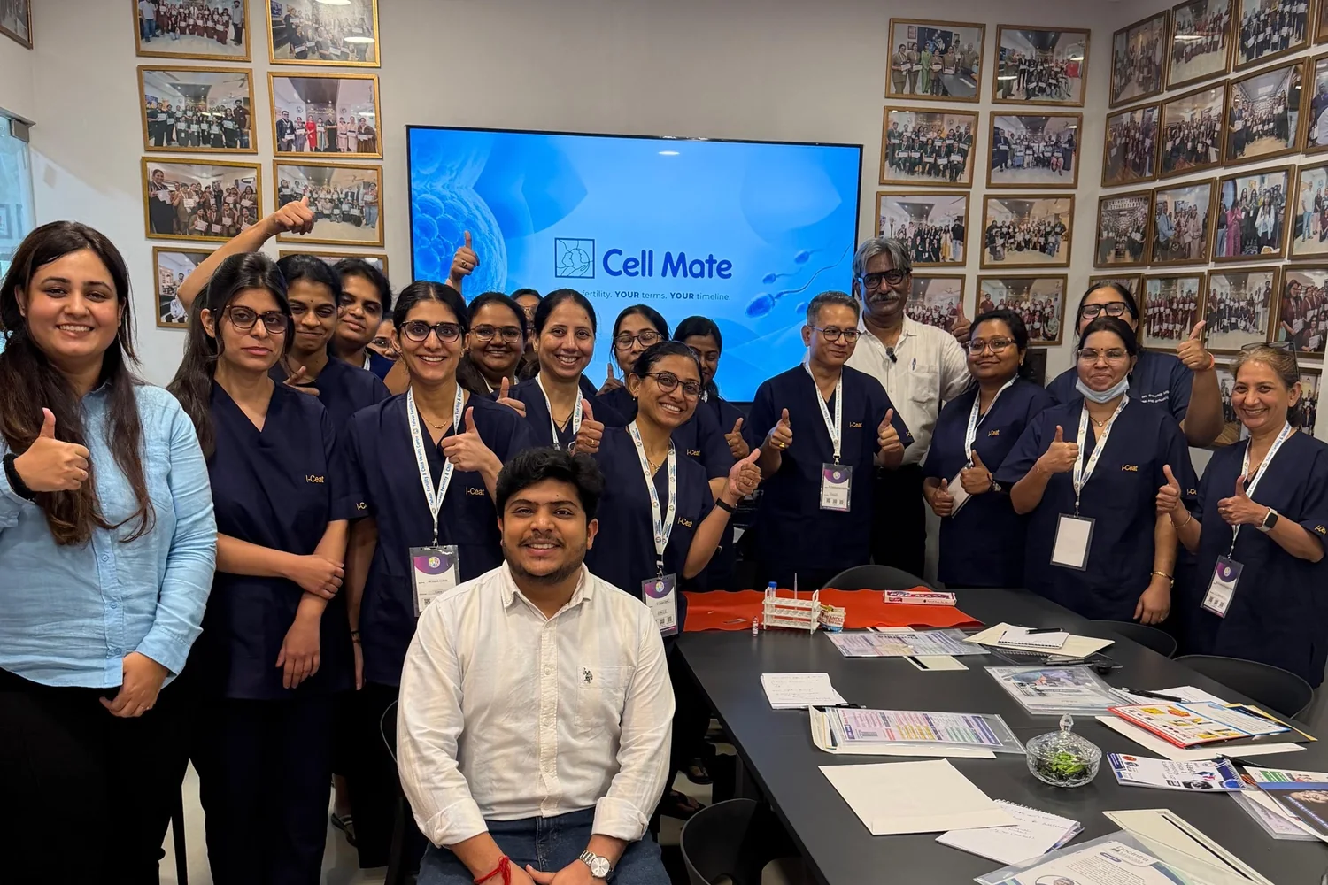 Gynaecologists and embryologists at a hands-on andrology laboratory training session run by Cell Mate in Delhi NCR