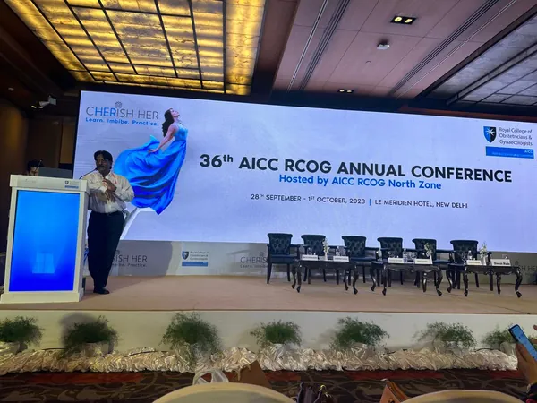 AICC RCOG Annual Conference stage, New Delhi