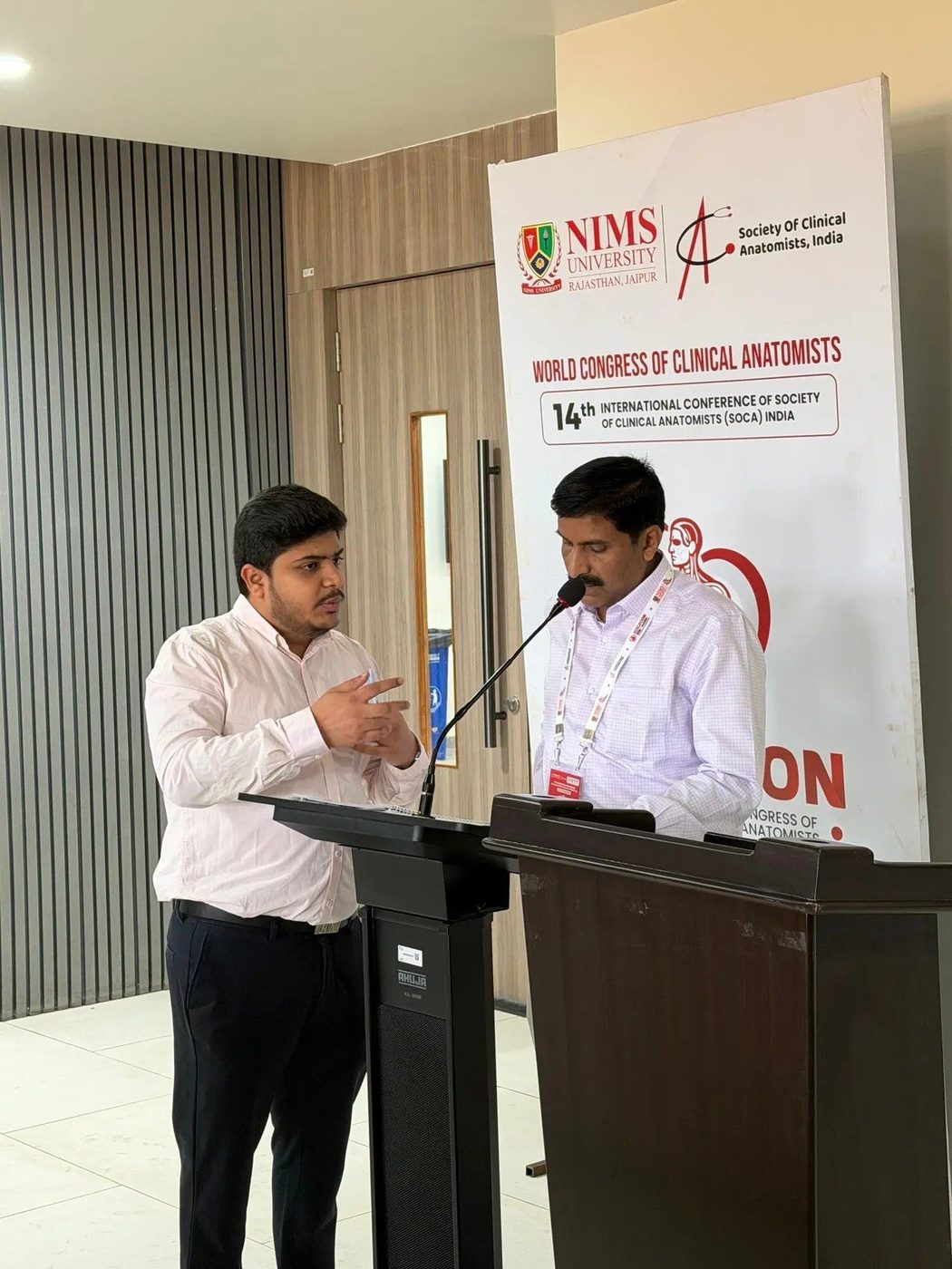 Mishank presenting
