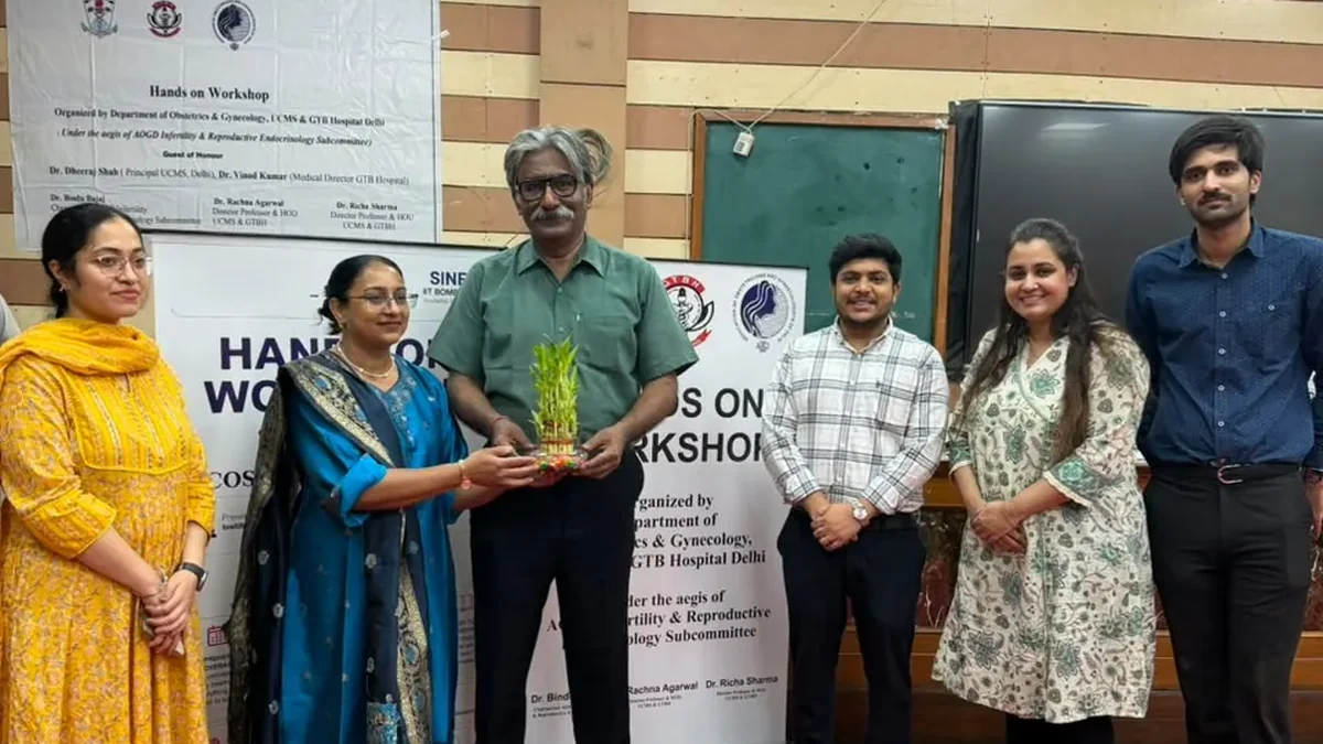 Hands-on male infertility workshop at UCMS and GTB Hospital, Delhi